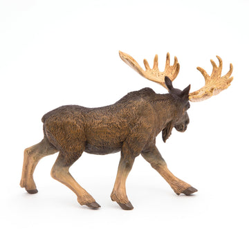 Papo Standing North American Moose Toy Figure, Multicolor