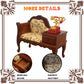 1/12 Scale Dollhouse Furniture Miniature Accessories Vintage Wooden Sofa