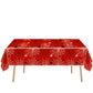 YTHKJS 2Pcs Red Spiderweb Party Tablecloth|70.8 x 42.5 Inch| Spiderweb Birthday Party Supplies (Red)