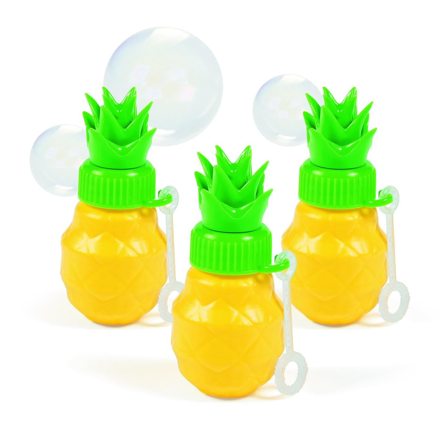 Fun Express Pineapple Bubble Bottles Party Favors for Kids 12 Pack