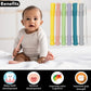 Gadgetime USA Hollow Stick Teether (Pack of 6) - Chew Straw Toy for Toddlers - Infant Silicone Tube - BPA Free, Freezer Safe, Dishwasher Safe, Easy