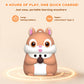 Phonics 55 Double-Sided Flash Cards with Squirrel Talking Pen Set, Over 800 Words Early Educational Learning Toys for Ages 2-6, Interactive Speech