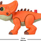 Fisher-Price Imaginext Jurassic World Dinosaur Action Figure with Kid-Activated Motion & Growing Spikes, 7.75-inch Aquilops Dino Toy