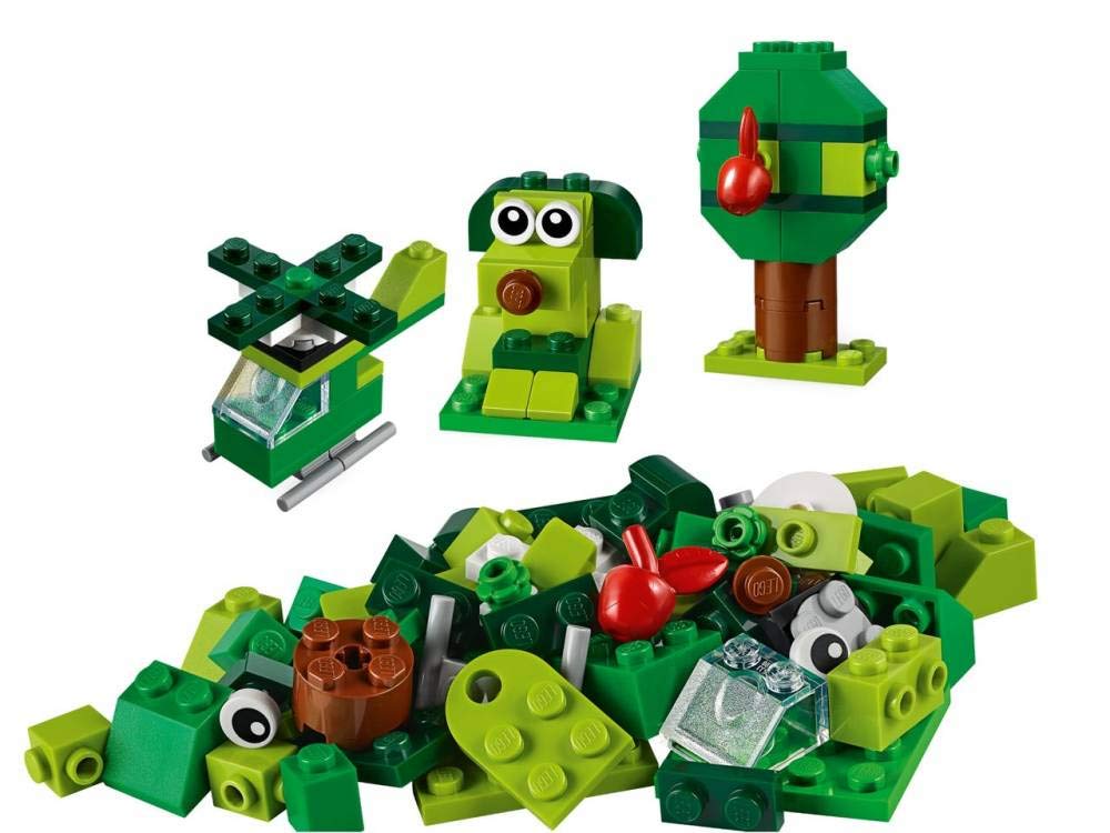LEGO Classic Creative Green Bricks 11007 Starter Set Building Kit with Bricks and Pieces to Inspire Imaginative Play (60 Pieces)