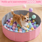 Dog Ball Pit, 40"×13.6" Foldable Balls Pit for Dogs, Pink, No Ball Included