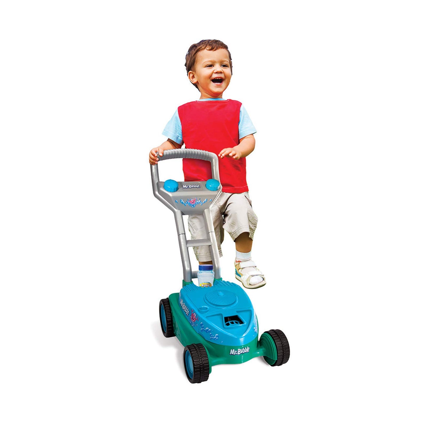 Kid Galaxy Mr. Bubble Push Bubble Mower w/ 4oz. of Bubbles, 20 x 14 x 10.75