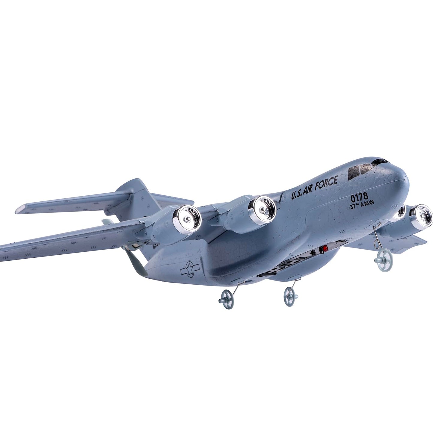 OTTCCTOY RTF RC Plane, 2.4Ghz 2 Channels Airplane, Navy Blue C17 Globemaster III Aircraft, Easy to Fly RC Toy