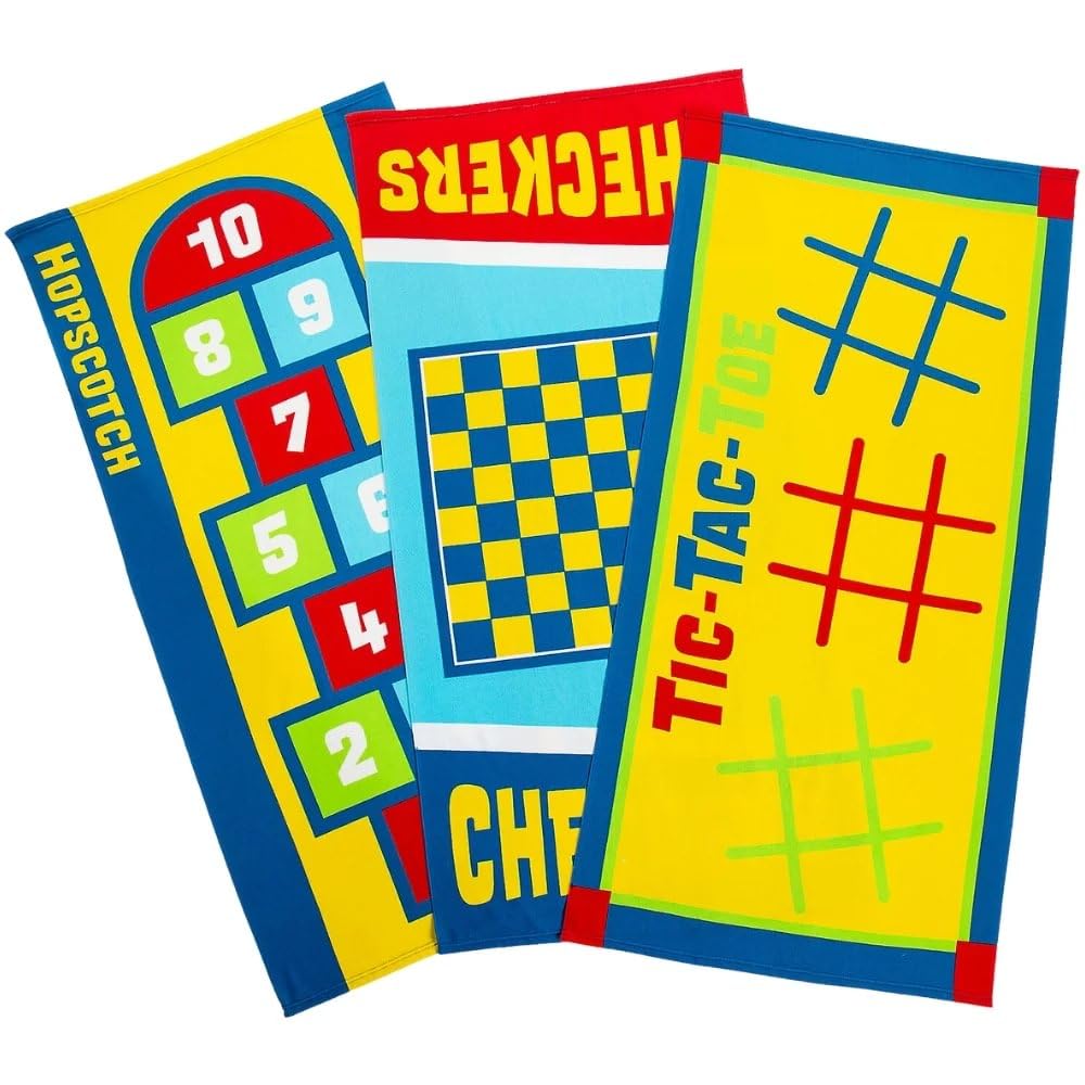 Fun Express Game Beach Towels - 3 Pieces