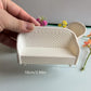 4 Pack Miniature White Wicker Tea Table and Chair Set, Dollhouse Furniture Decor for Bedroom, Handcrafted Miniature Furniture