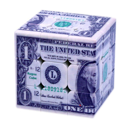 Dollar Cube 3x3 Magic Cube US Dollar Bill Speed Cube Puzzle Toy