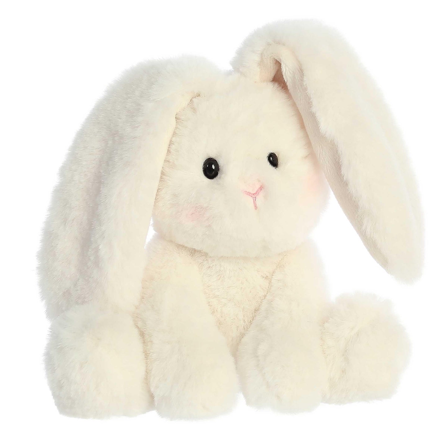 Aurora Vibrant Spring Candy Cottontails Stuffed Animal - Decorative Companion - Endless Fun - Cream 8 Inches