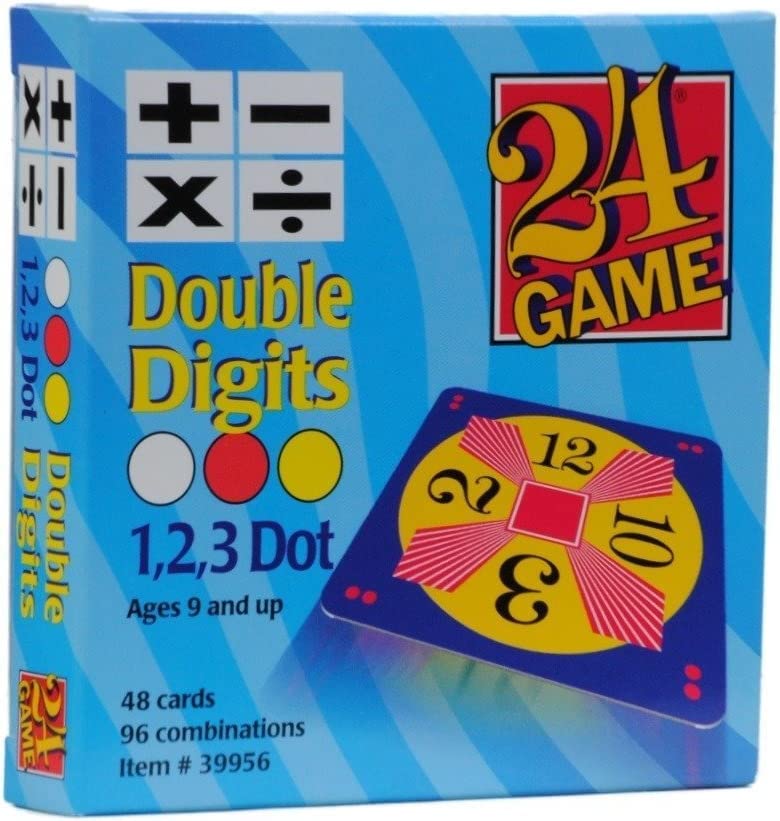 24 Game Two Pack: Includes 48 Single Digit Cards and 48 Double Digit Cards and Exclusive Tips Sheet!