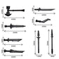 TopBrixx Custom Minifigures Weapon Set, 37 Pcs Custom Weapon Set for Dwarf, Figure Weapon Compatible with Lego