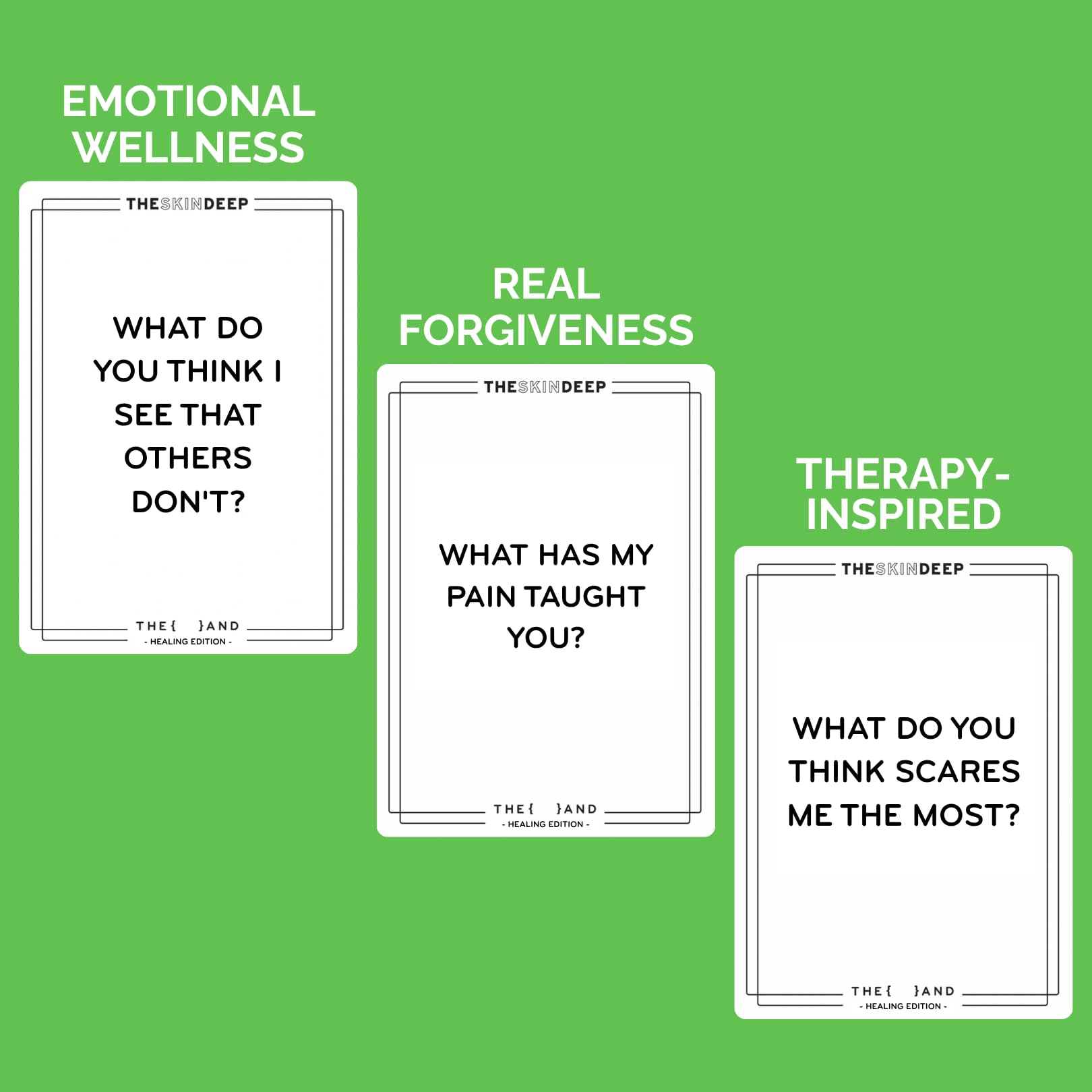 {THE AND} Healing Edition - 199 Question Cards to Heal Strained Relationships - Reconnect by Understanding & Releasing Hurt Feelings - Couple Card