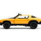 Jada Transformers Rise of The Beast 1:32 1977 Chevy Camaro Bumblebee w/Robot On Chassis Die-Cast Car, Toys for Kids and Adults