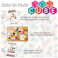 Project Genius: Chroma Cube, A Colorful Logic Puzzle, 12 Colorful Wood Blocks, 25 Brainteaser Cards, Puzzle, Great Gift, 1 Player Game Logic