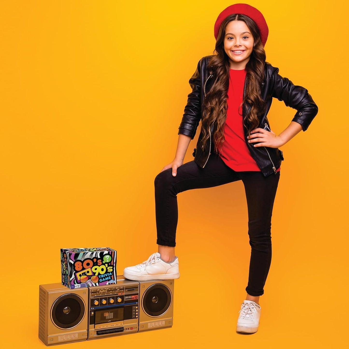 Outset Media - 80's 90's Trivia - Includes 220 Cards with Over 1200 Fun Questions and Answers - Ages 12+