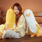 Banana Duck Plush Toy 13.7'',Cute Plushies Banana Stuffed Animal,Duck Plushie Long Banana Duck Plush Pillow,Funny Hugging Pillow Sleeping Cushion Soft