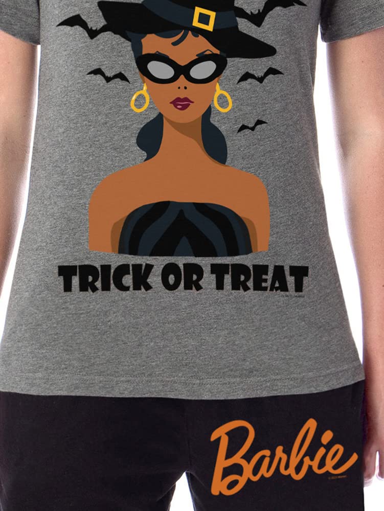 INTIMO Mattel Barbie Womens' Halloween Trick Or Treat Witch Sleep Pajama Set (Small) Multicolored