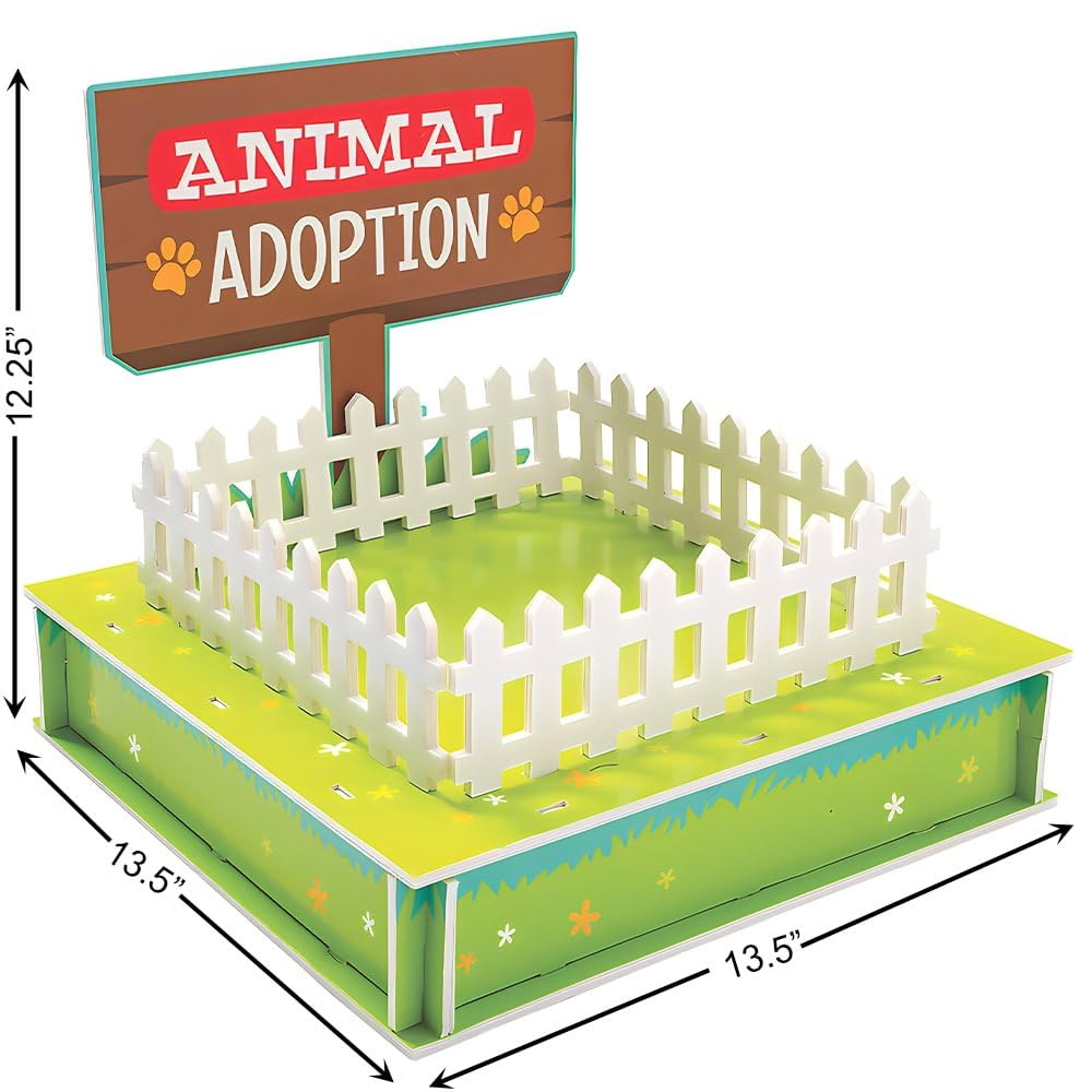 Fun Express Animal Adoption Centerpiece Party Decor, Perfect for Celebrations, Events & Fundraisers, Eye-Catching Design for Animal Lovers - 1 Piece