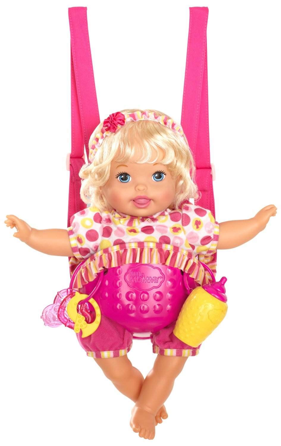 Mattel Little Giggle Mommy Laugh and Love Baby Doll w/ Carrier | Y6680