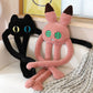 JPORSHU Long Cat Plush Kawaii Body Pillow?39" Cute Black Cat Stuffed Animals Soft Plushies?Octopus Tentacle Long Cat Throw Pillow?Gift for Girlfriend