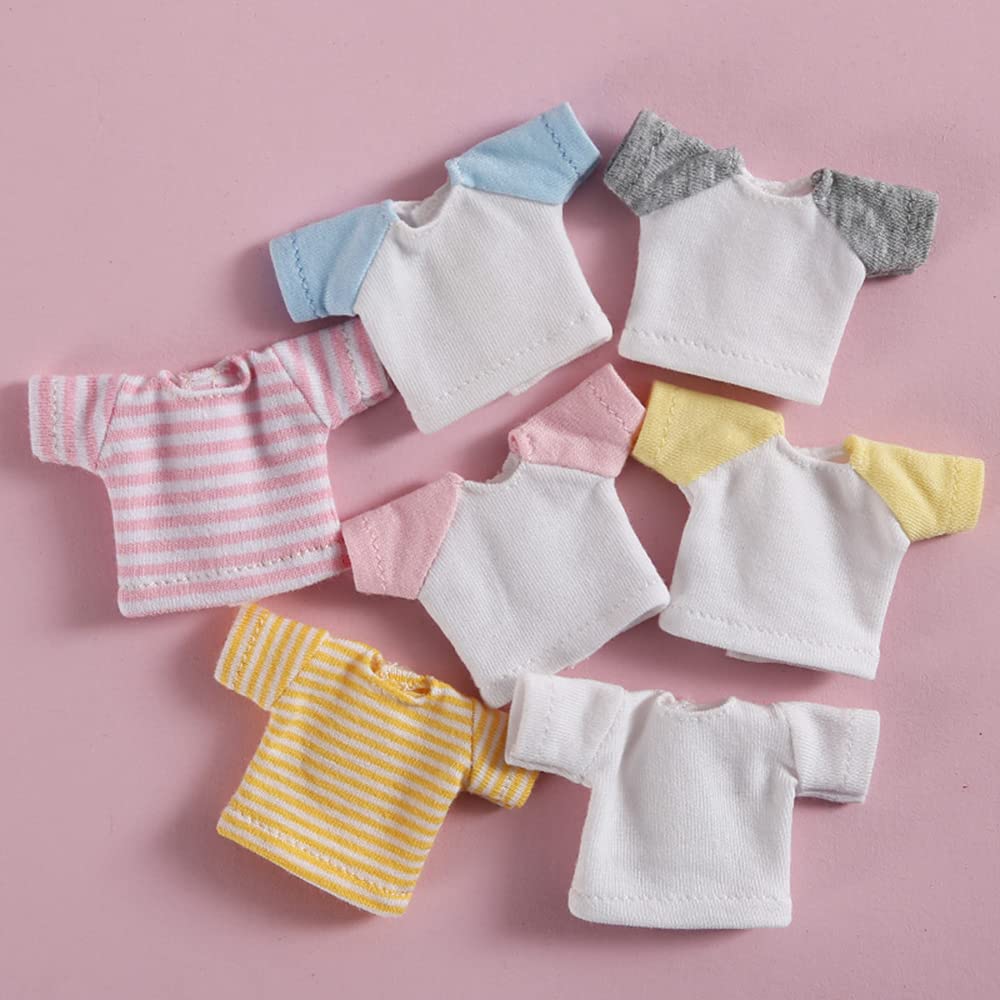 XiDonDon Short Sleeve T-Shirt for ob11,Molly,Body9,Gsc,1/12bjd Doll Clothes Toys Accessories (Gray)