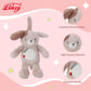 Linzy 10" Light-Up Musical Dog Bedtime Baby Soother - Soft Puppy Plush Stuffed Animal with LED Night Light & Lullaby Music, Birthday Christmas
