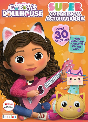 Bendon Gabby's Dollhouse Coloring Book | Gabby's Dollhouse Activity Book | Gabby Doll House Coloring | 30+ Stickers | 144 Pages | Officially Licensed