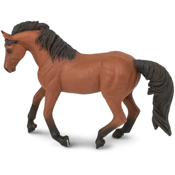 Safari Ltd. Morgan Mare Figurine - Lifelike 6" Horse Figure - Educational Toy for Boys, Girls, and Kids Ages 3+