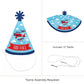 Big Dot of Happiness Taking Flight - Airplane - Mini Cone Vintage Plane Baby Shower or Birthday Party Hats - Small Little Party Hats - Set of 8
