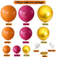 Balloon Garland Kit Arch Burnt Orange Hot Pink And Gold For Party Decoration Women Birthday Graduation