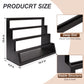 MCAEFER ZHCY 4-Tier Graded Trading Baseball Football Sports Card Display Case,Wooden Card Display Stand,Exquisite Trading Card Display for Card Game