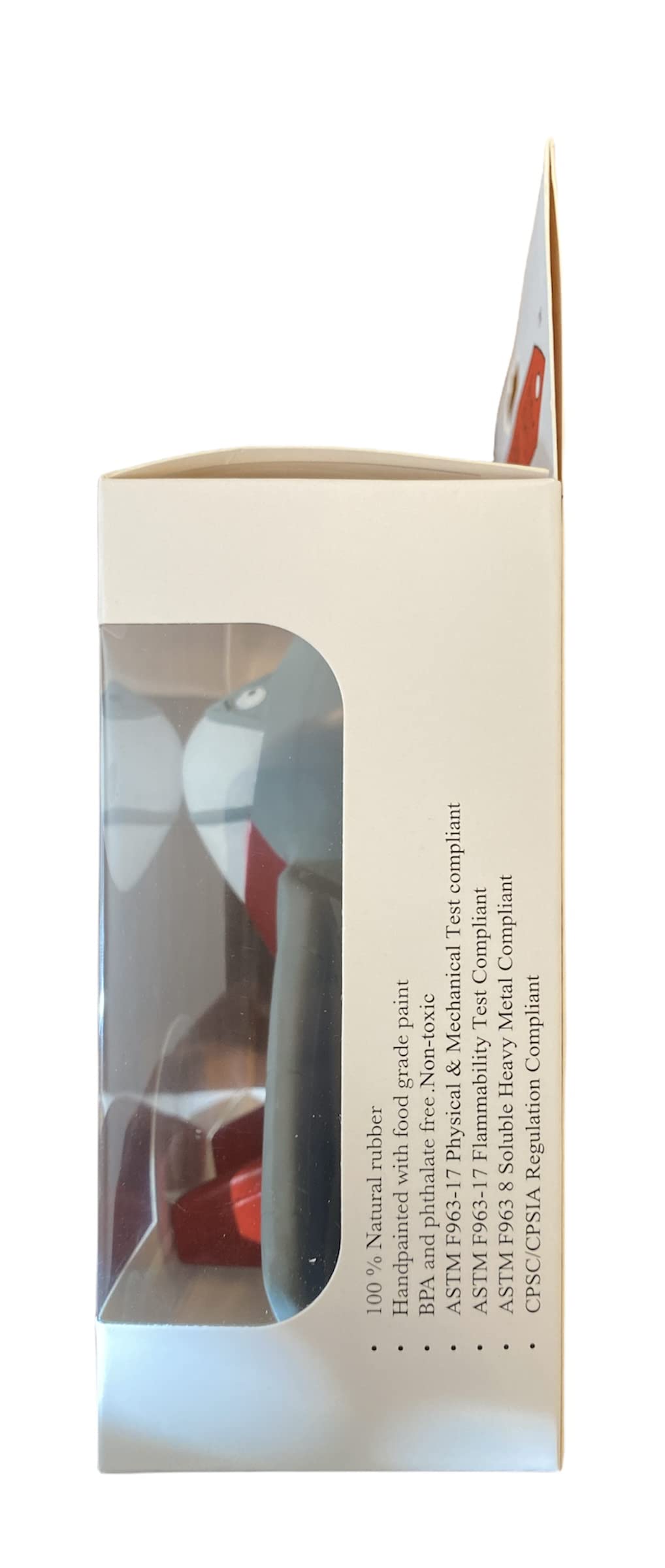Baby Teething Toy - Natural Rubber Teether for Infants (3+ Months), BPA-Free, Non-Toxic | Airplane Teether Gift for Aviation Families.