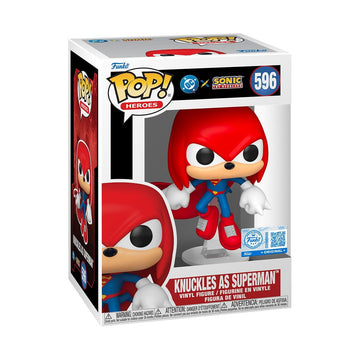 Funko Pop! Heroes: JLA & Sonic - Knuckles as Superman - Sonic + DC Comics - Collectable Vinyl Figure - Gift Idea - Official Merchandise - Toys for