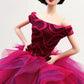Cora Gu Handmade Fuchsia Dress Fit 12 inch Doll and Doll Not Included