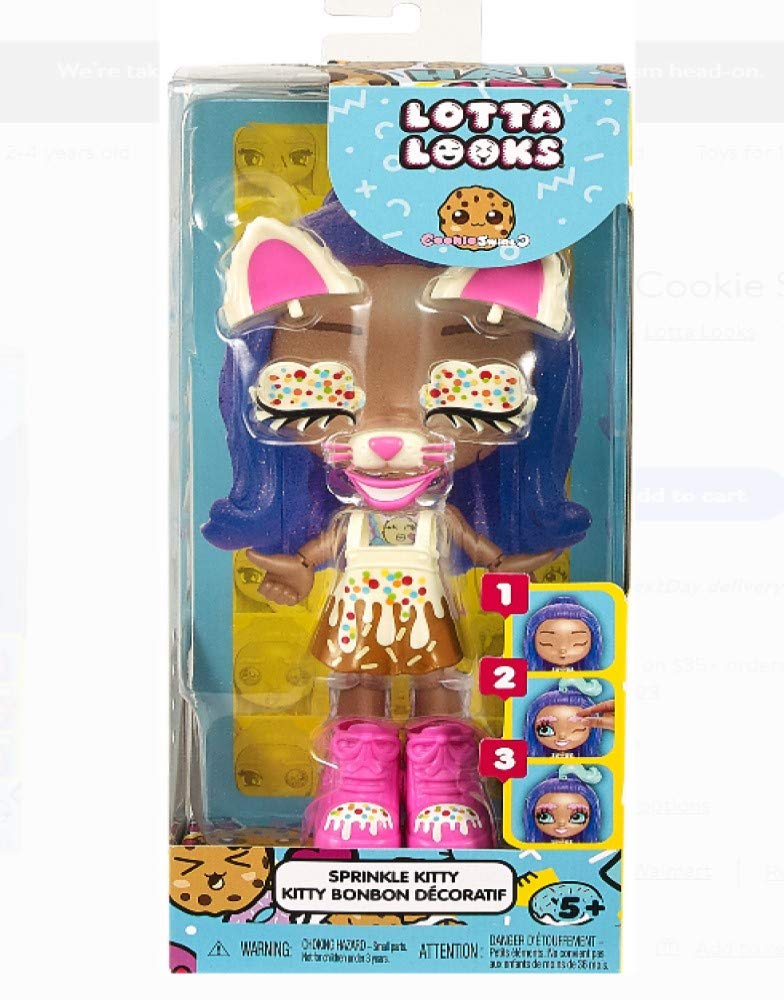 Mattel Lotta Looks Sprinkle Kitty Accessory Mood Pack with 9 Plug/Play Pieces by Cookie Swirl