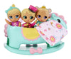 Baby Born Surprise Mini Babies 2.25" - Unwrap Surprise Twins or Triplets Collectible Baby Dolls with Soft Swaddle, Blanket, Rocking Horse, Age 3+