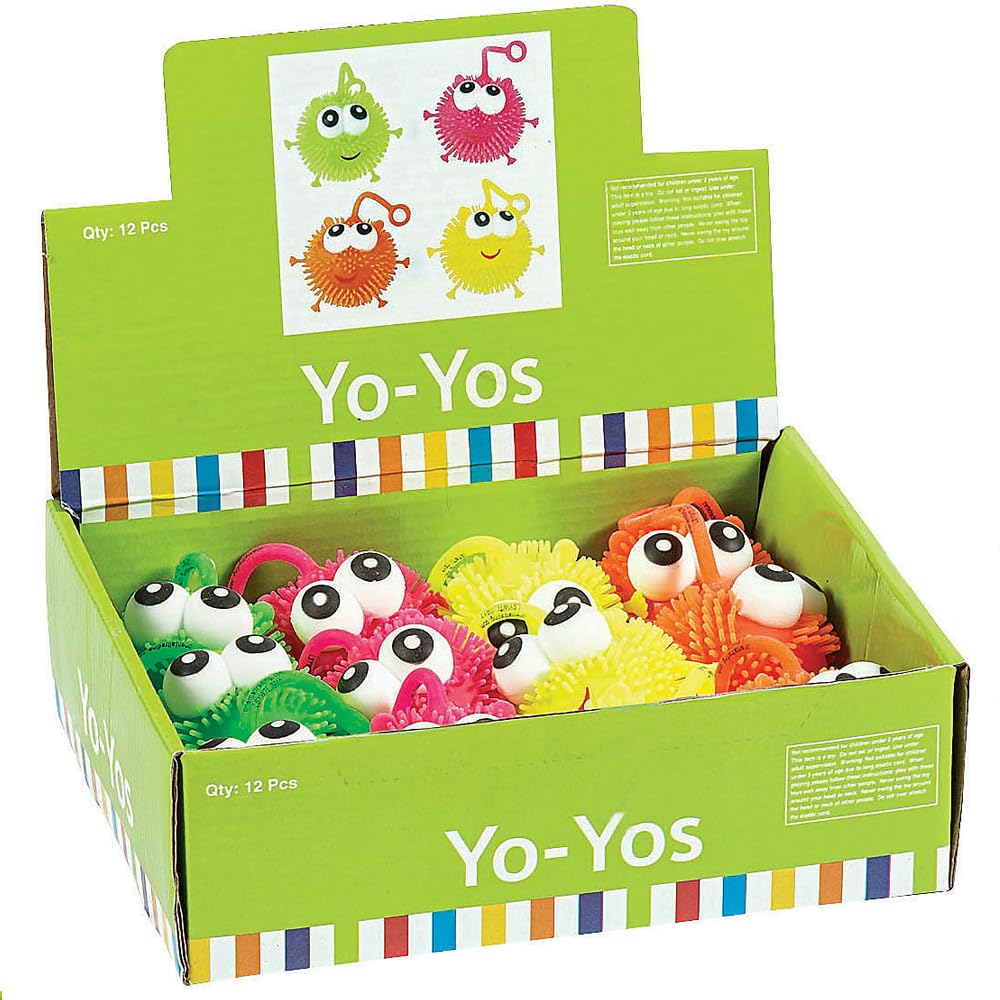 Fun Express - Puffy Pal YO-Yos - Toys - Value Toys - Yo - Yos - 12 Pieces