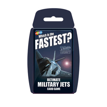 Top Trumps Card Game Ultimate Military Jets - Family Games for Kids and Adults - Learning Games - Kids Card Games for 2 Players and More - Kid War