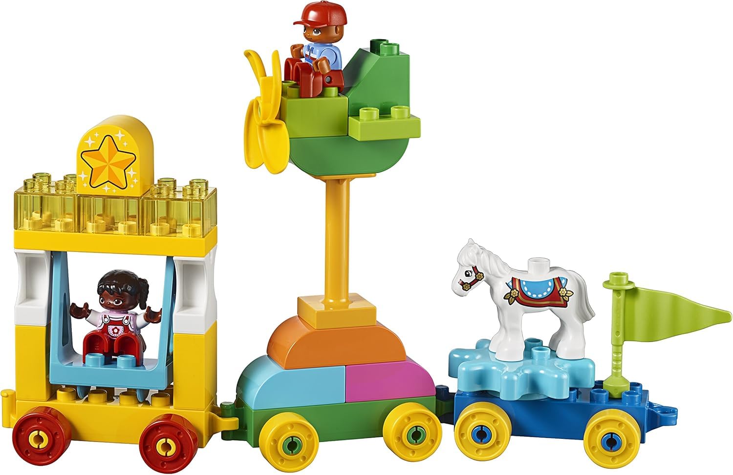 LEGO Education DUPLO Steam Park 45024, Fun STEM Educational Toy, Steam Learning for Girls & Boys Ages 3 & Up (240Piece)