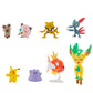 Pokémon Pokemon Battle Figure Multipack (8PK: Female Pikachu, Jigglypuff #1, Rockruff, Sneasel, Abra, Ditto, Leafeon, Magikarp) W8, Black