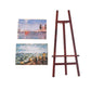 SXFSE Dollhouse Decoration Accessories, 1/12 Dollhouse Miniature Wooden Easel Oil Painting Set