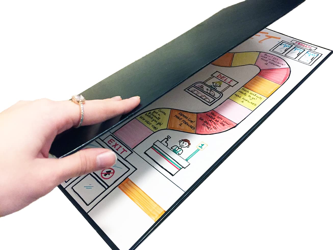 One Blank Game Board (1 Game Board 18" x 18") Create Your Own Board Game, DIY Board Game, Family Board Games