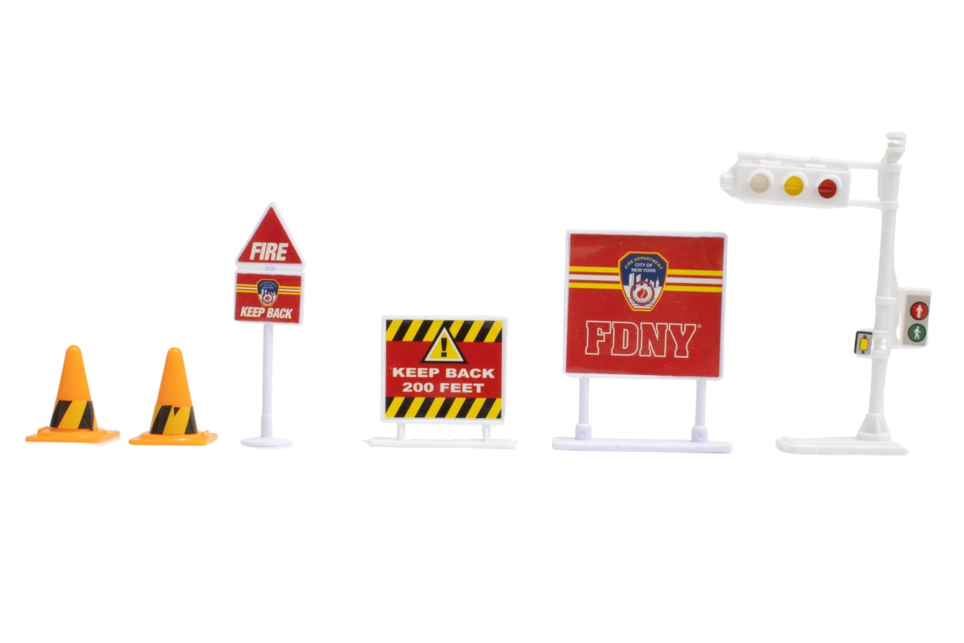 Daron FDNY Deluxe 11-Piece Playset of Die-Cast Metal and Plastic Vehicles, Aircraft, Figures, and Accessories Toy and Collectible Gift Pack for Ages