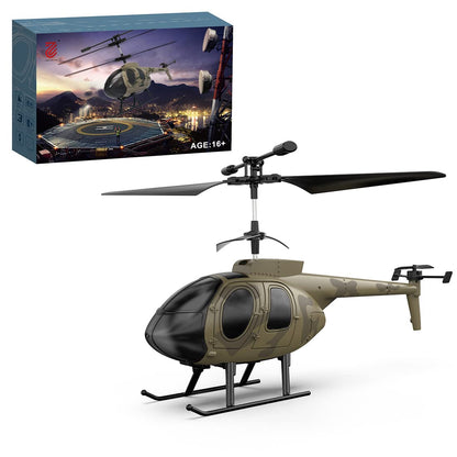 BrickCraftWorks RC Helicopter for Adults, F150BL V3 Air-Wolf RC Helicopter Model with LED Lights, Outdoor Indoor Model Airplane Gift (RTF Version)