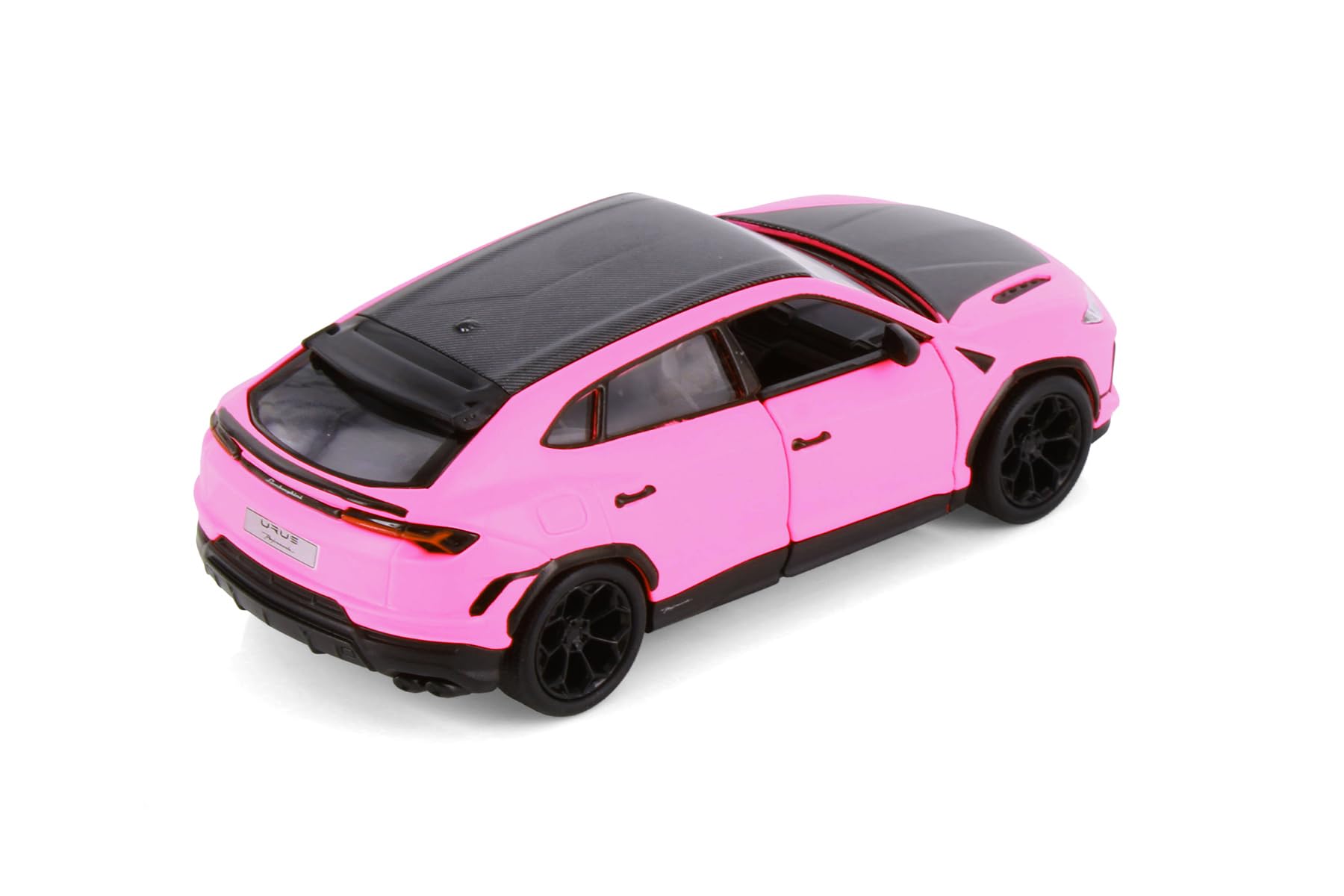 KiNSMART Lamborghini Urus Performante, Matte Hot Pink - 1/38 Scale Diecast Model Car - 5" L x 2" W x 1.75" H with Pullback Motor Action and Openable
