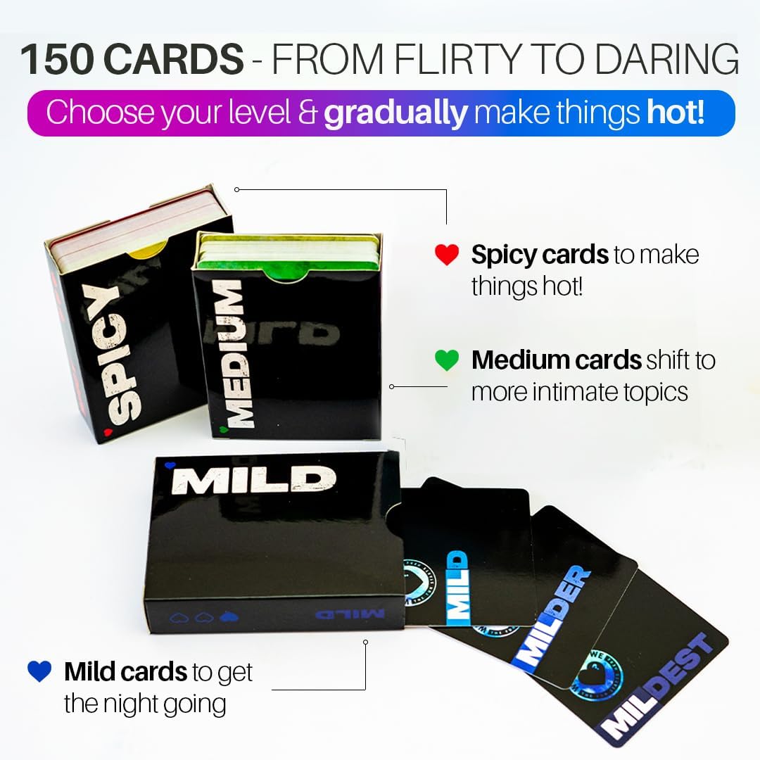 Why Don't We - Spice IT UP - Super Fun Couples Games for Date Nights: 150 Cards with Conversations, Spicy Dares & More - Best Date Night Games