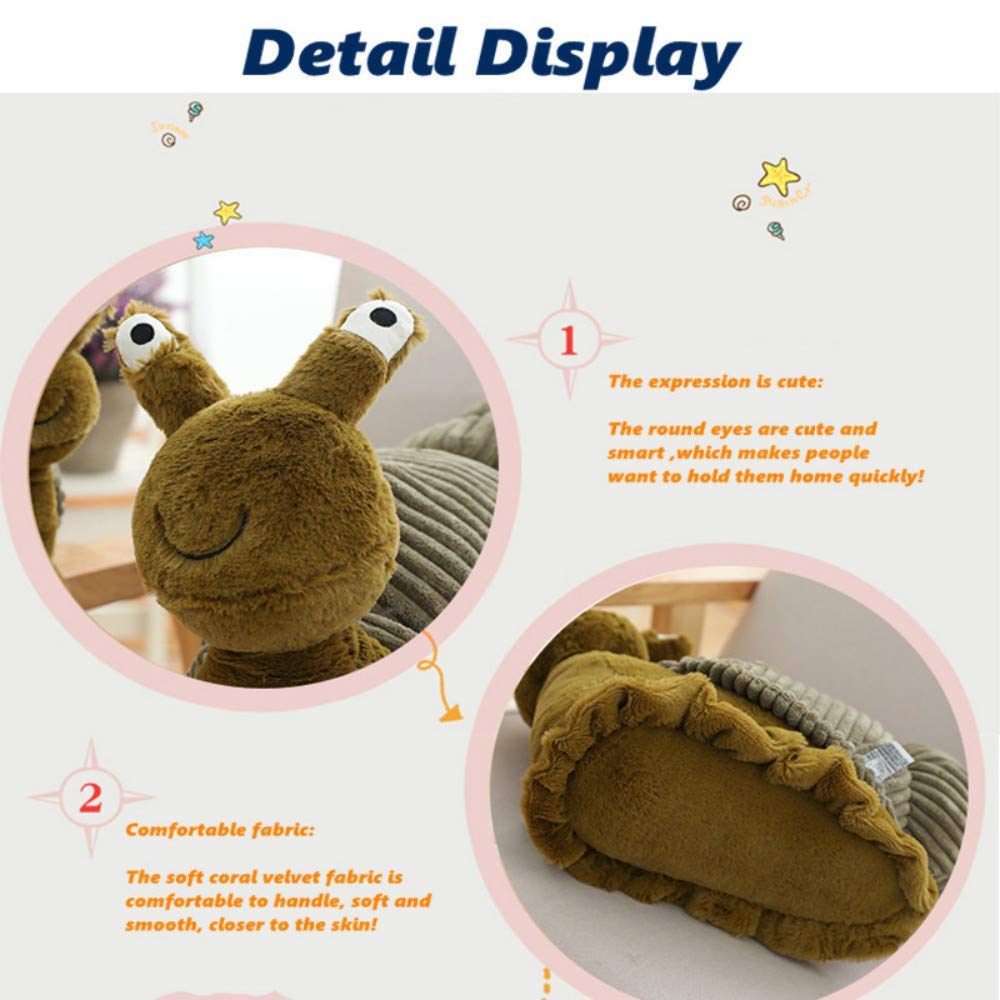 CHELEI2019 Stuffed Animal Snail Plush Toy Soft Doll Toy Gifts for Kids& Adults,11''