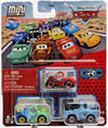 Mattel Cars 3 Mini Racers Grc Lightning McQueen Carla Veloso Light Blue Mater Global Racers Cup 3 Pack